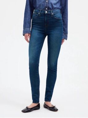 Madewell 10” High Rise Skinny Jeans Dark Wash Size 27
